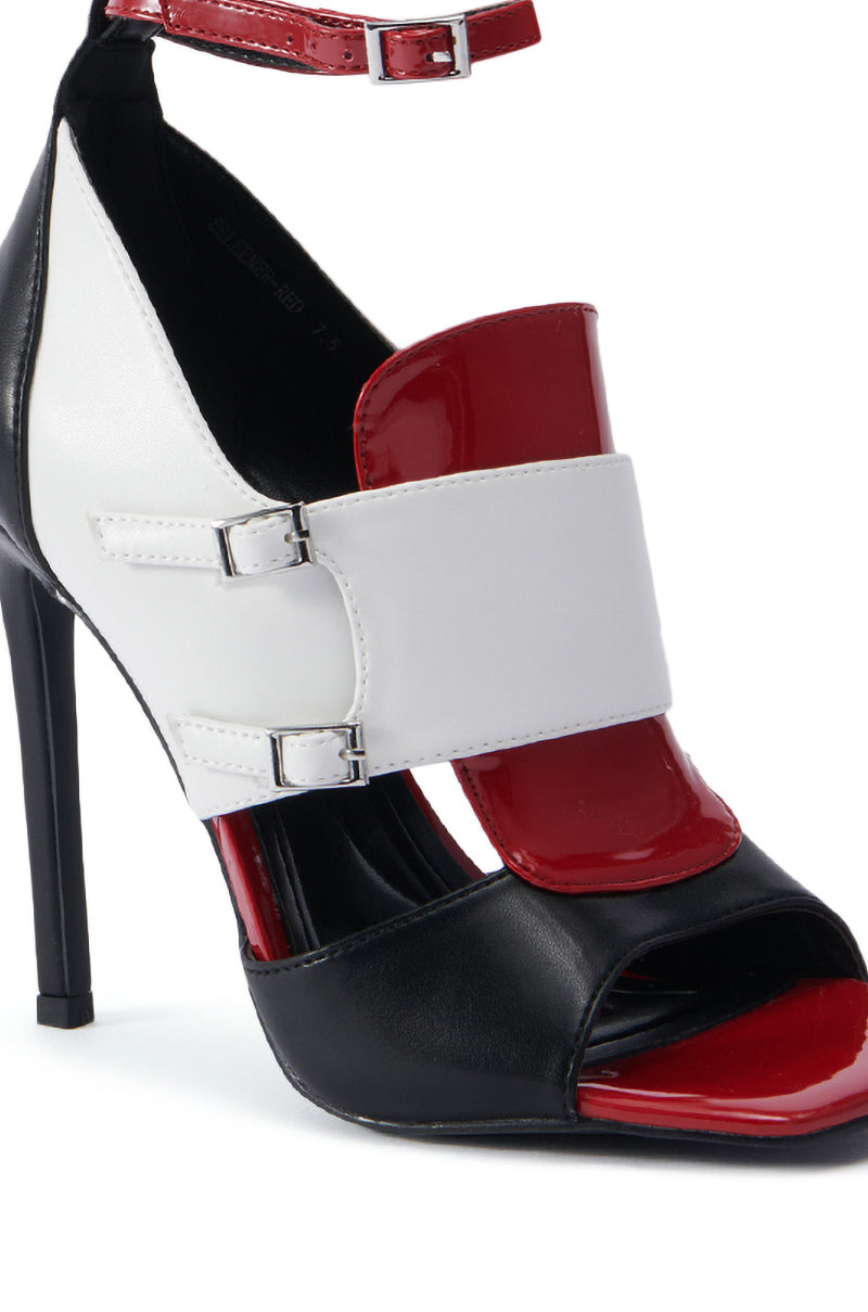 AZALEA WANG SELEENER RED SPORTY SANDAL