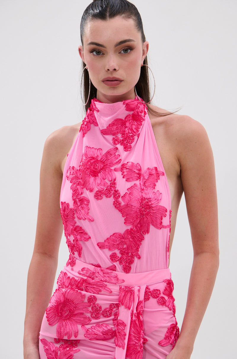 FLOWER GIRL MESH BODYSUIT