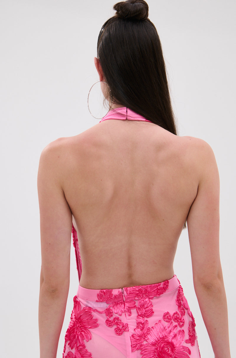 FLOWER GIRL MESH BODYSUIT