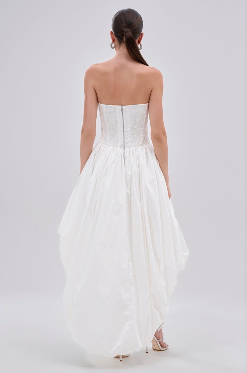 THIS AND THAT POPLIN HIGH LOW DRESS