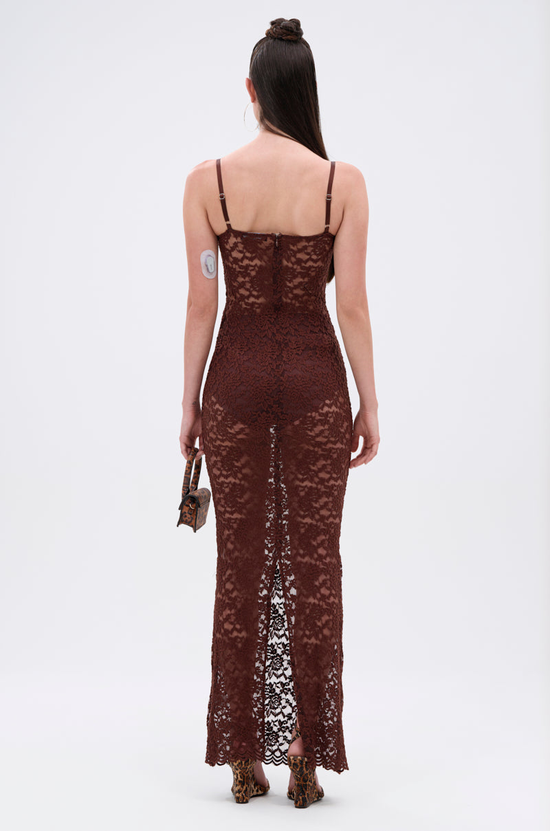 ONE OF A KIND LACE MIDI DRESS