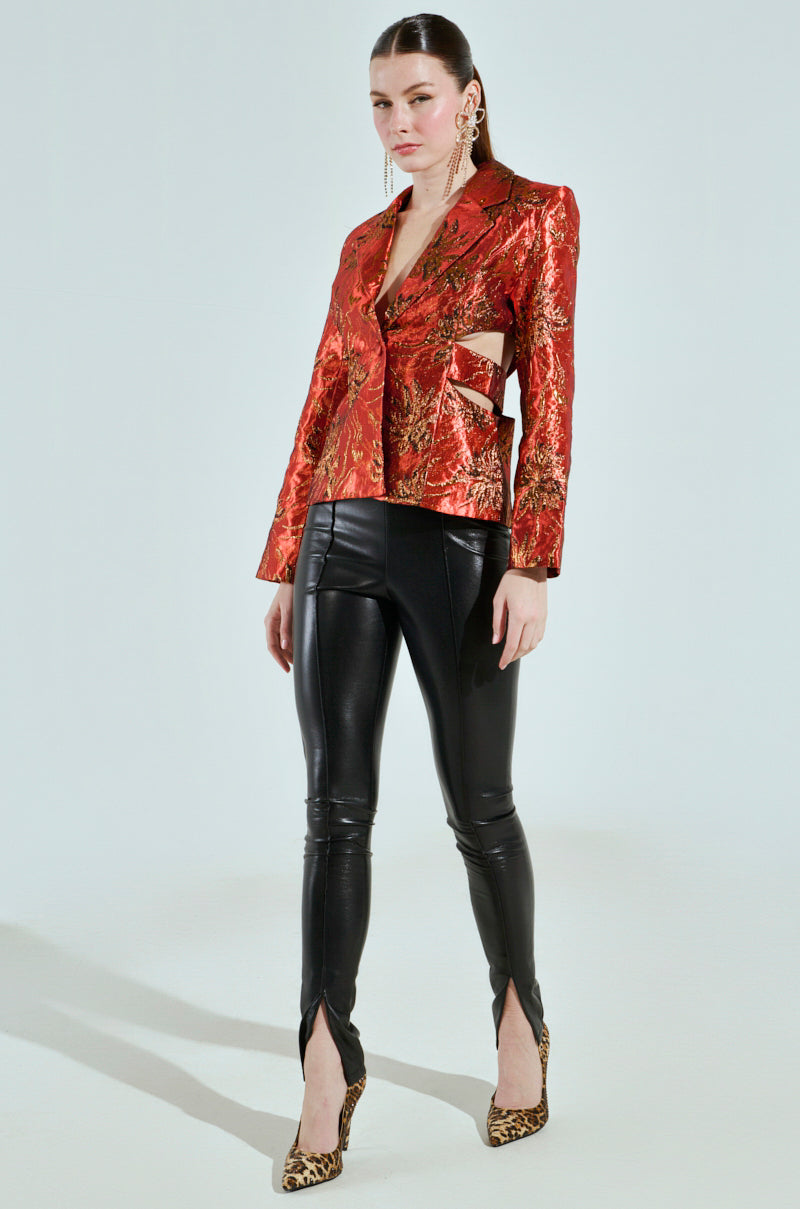 COCKTAIL HOUR CUT-OUT BLAZER