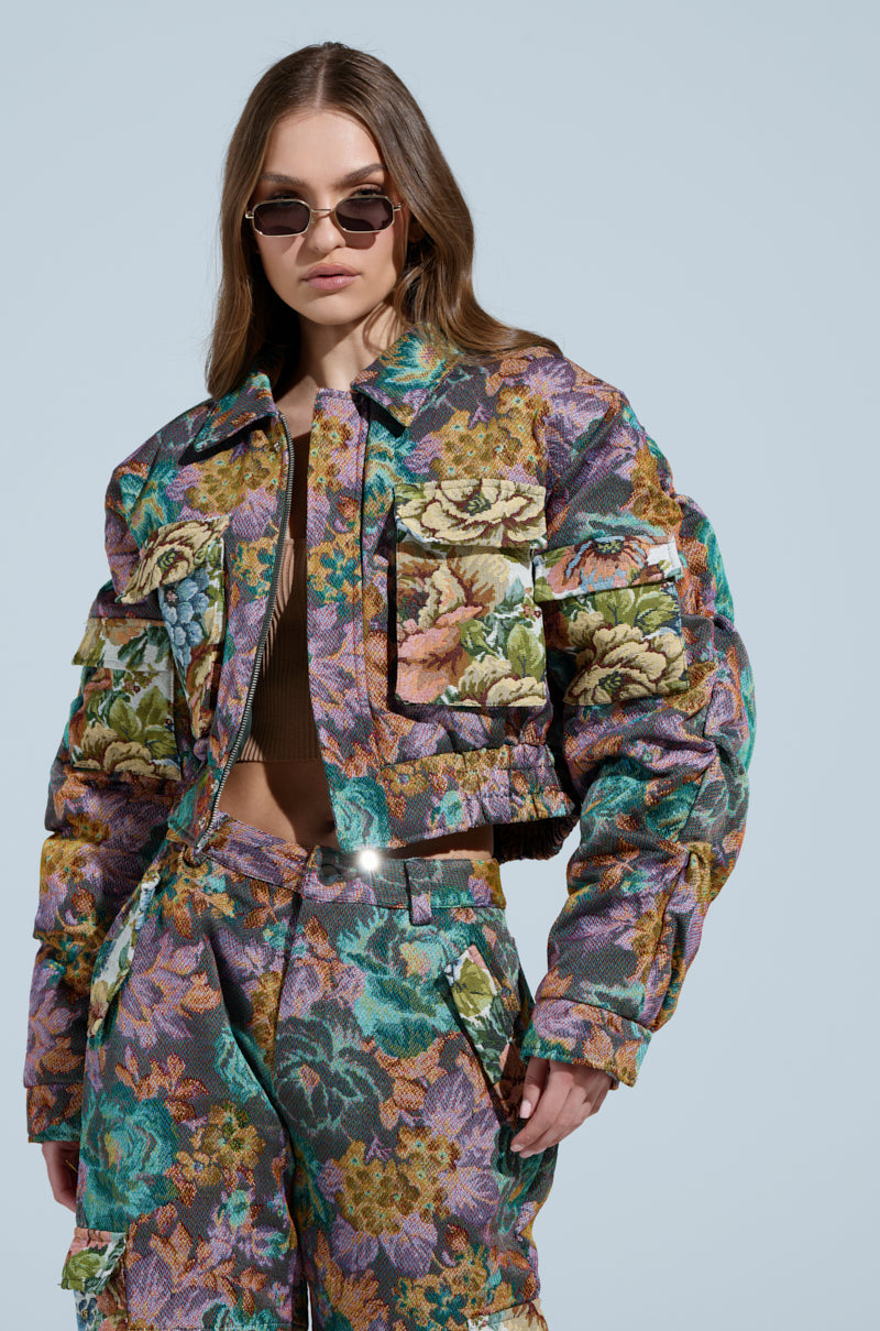 LOGAN SQUARE JACQUARD BOMBER