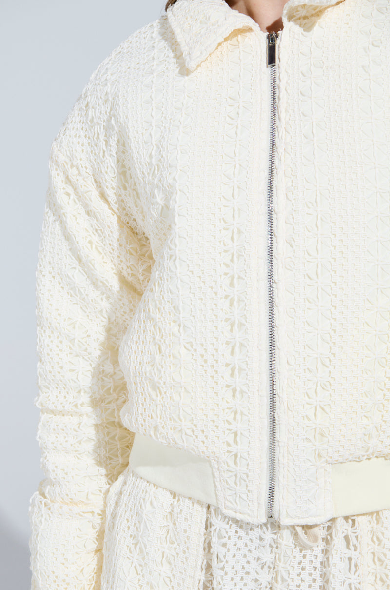 BROOKLYN CROCHET BOMBER