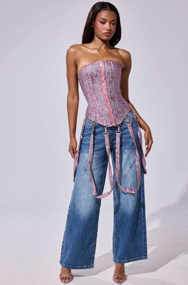 NO COMPETITION BROCADE CORSET