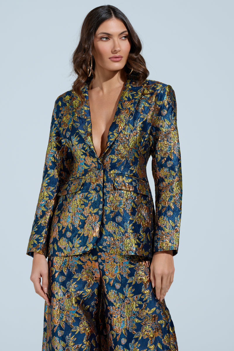 SURRENDER FLORAL BLAZER