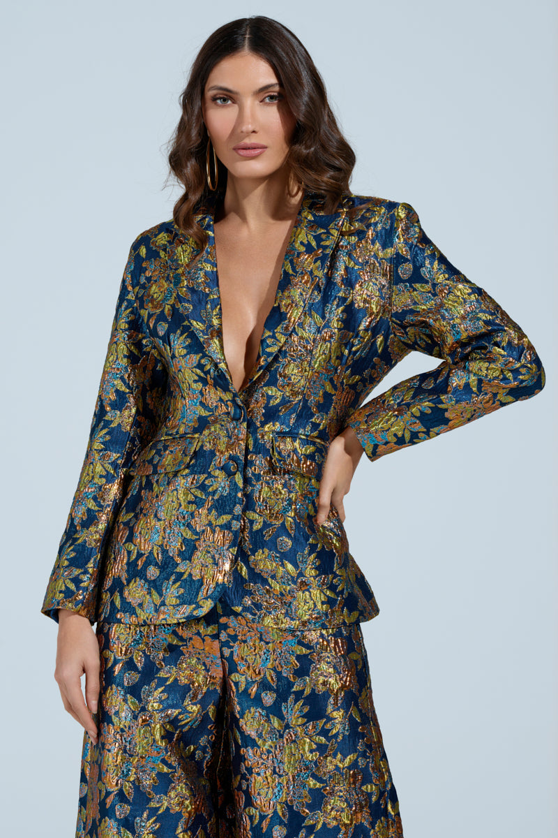 SURRENDER FLORAL BLAZER