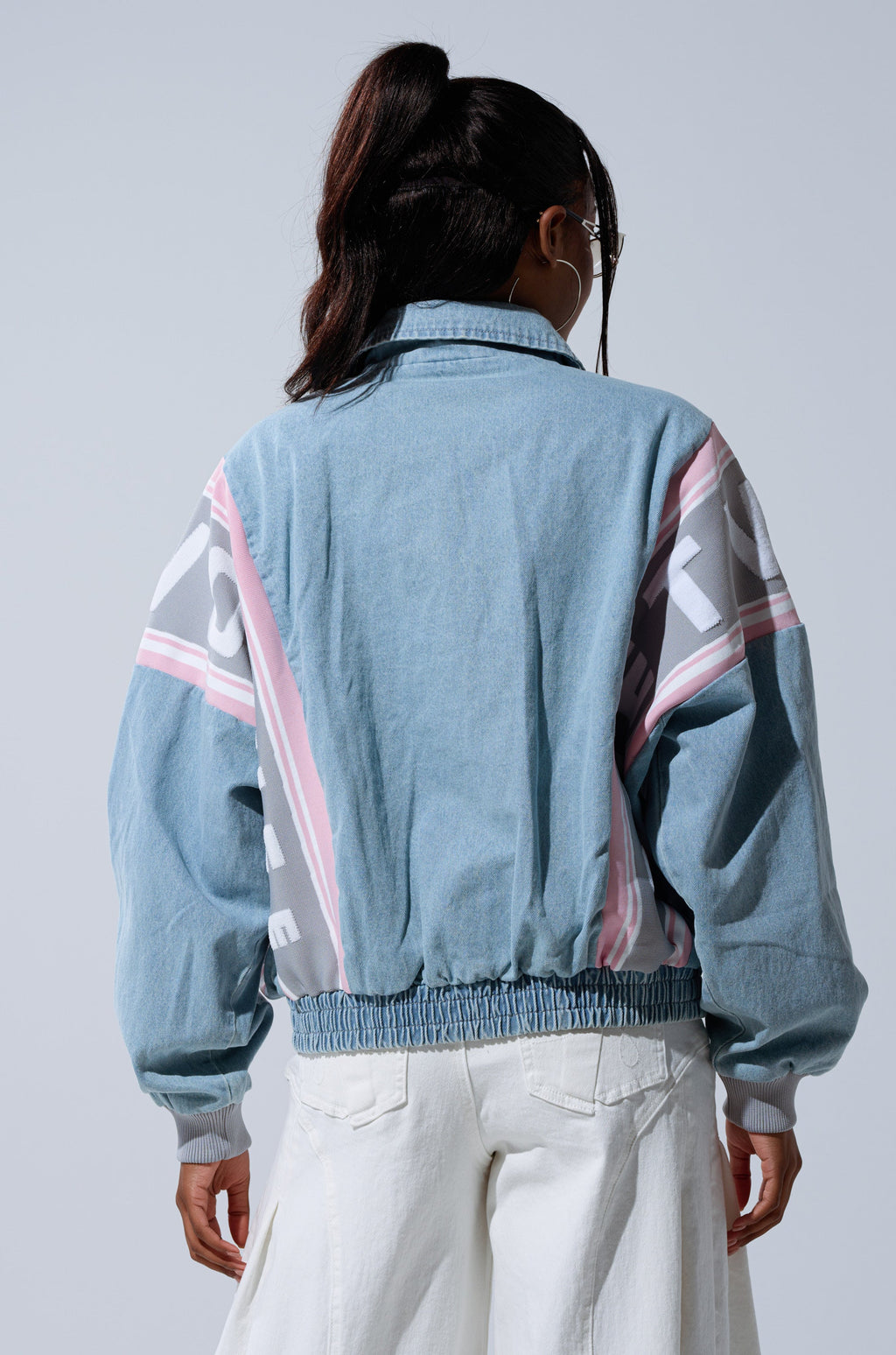 GAME TIME DENIM BOMBER