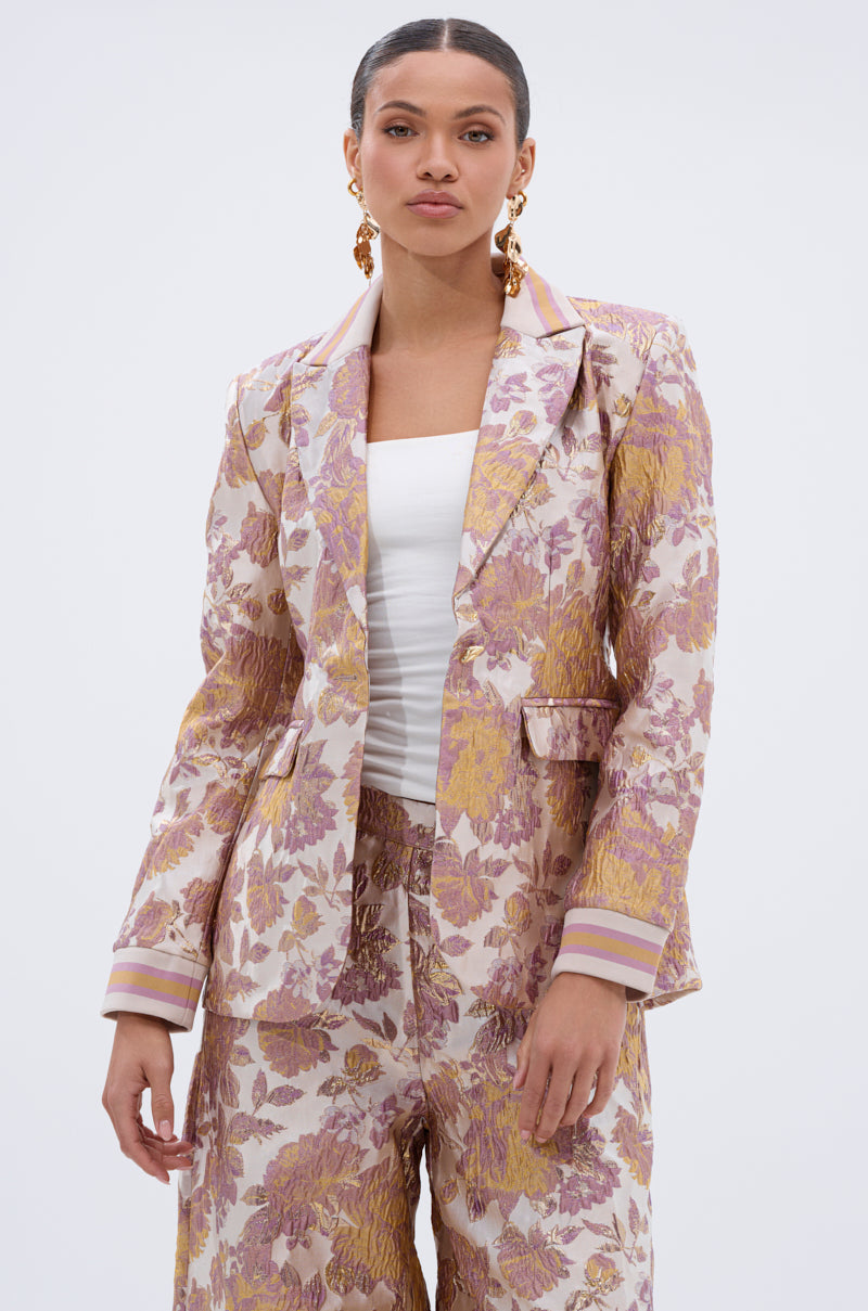 SLOW MOTION BROCADE BLAZER