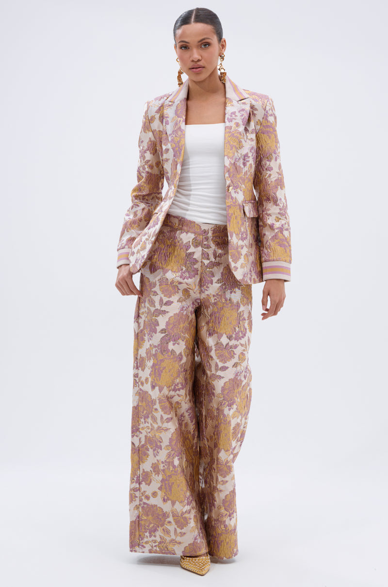 SLOW MOTION BROCADE BLAZER