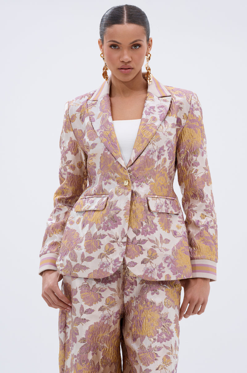 SLOW MOTION BROCADE BLAZER
