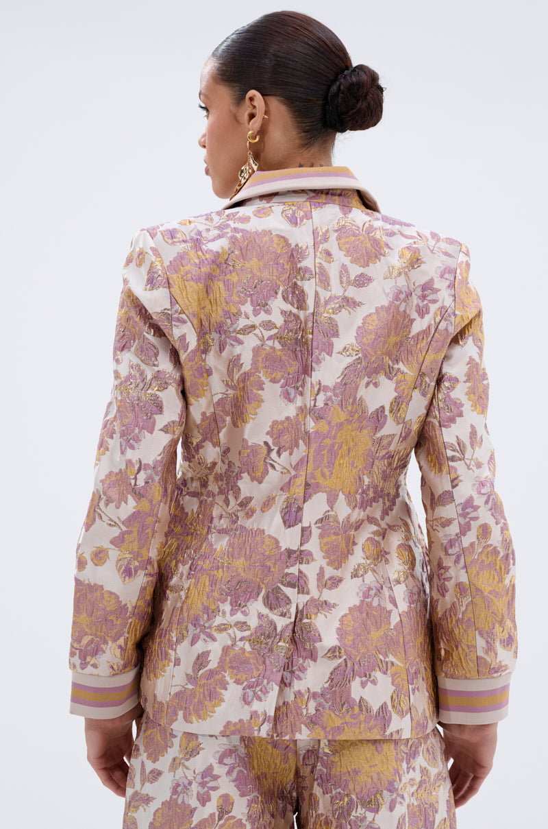 SLOW MOTION BROCADE BLAZER