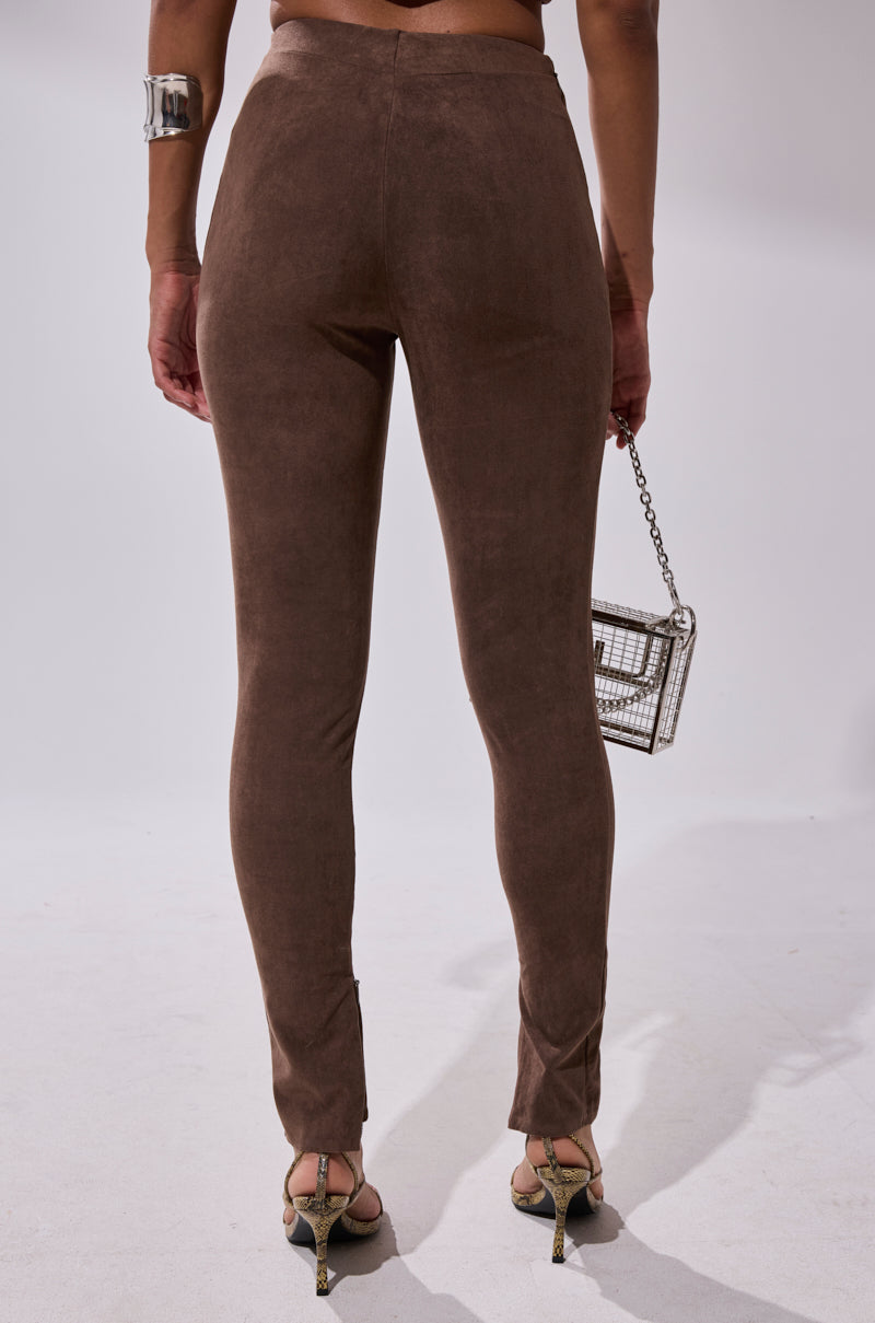 CHOCOLATE HEAVEN SUEDE LEGGING