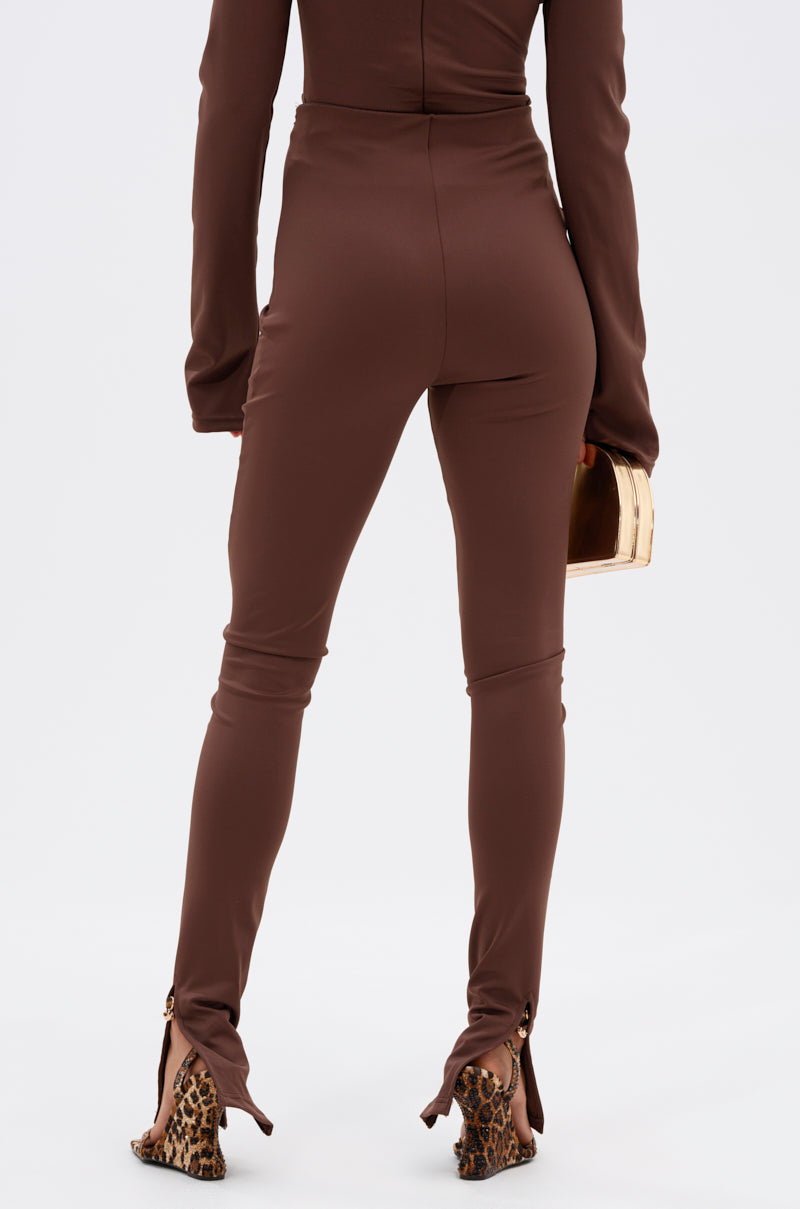 LUX LIFE SEAMLESS LEGGING IN BROWN