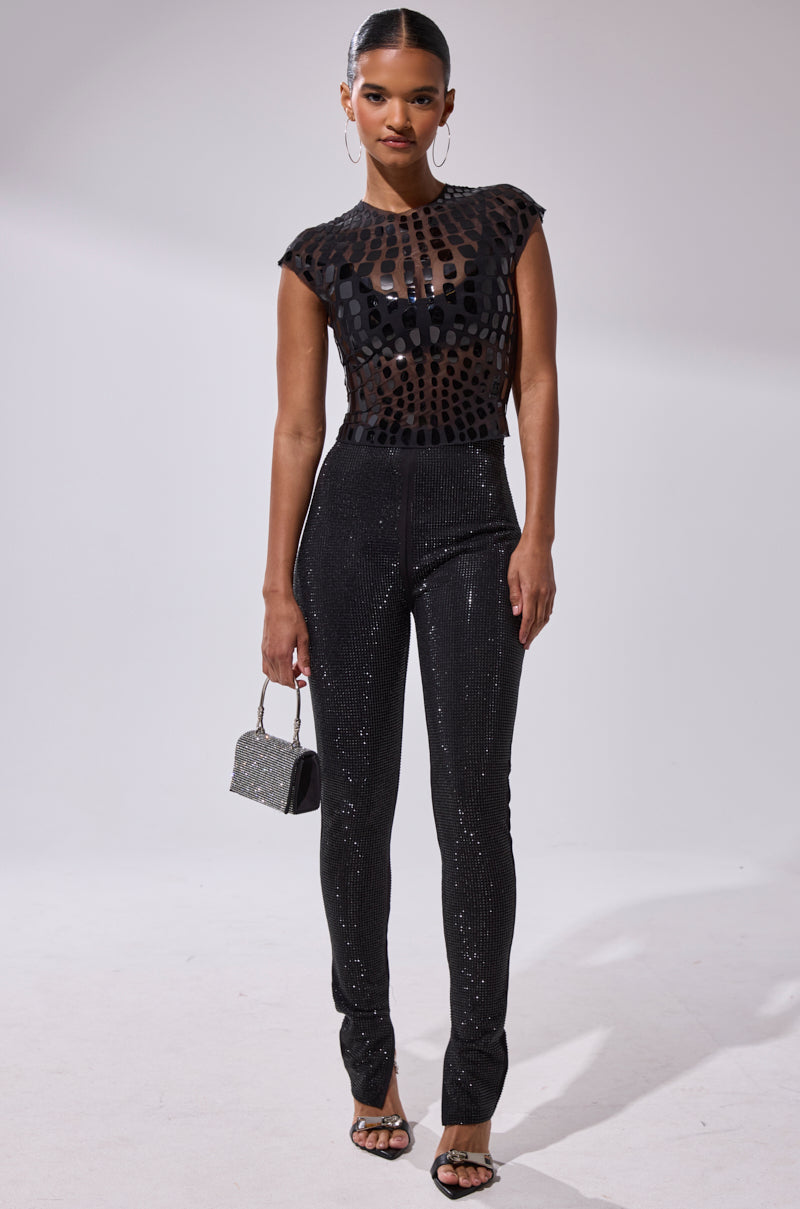 SPARKLE QUEEN RHINESTONE LEGGING