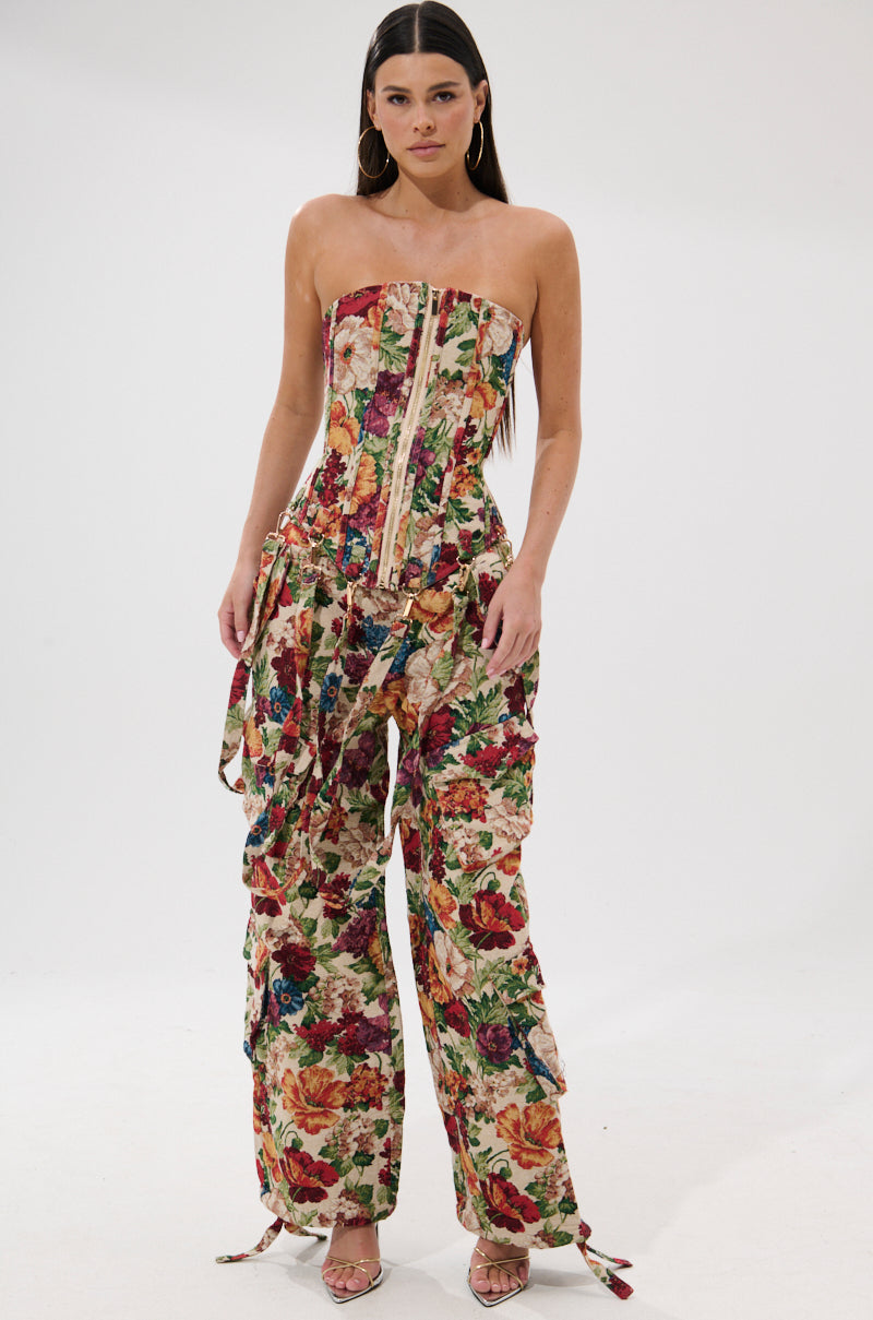 FLORAL FOR DAYS BROCADE TROUSER