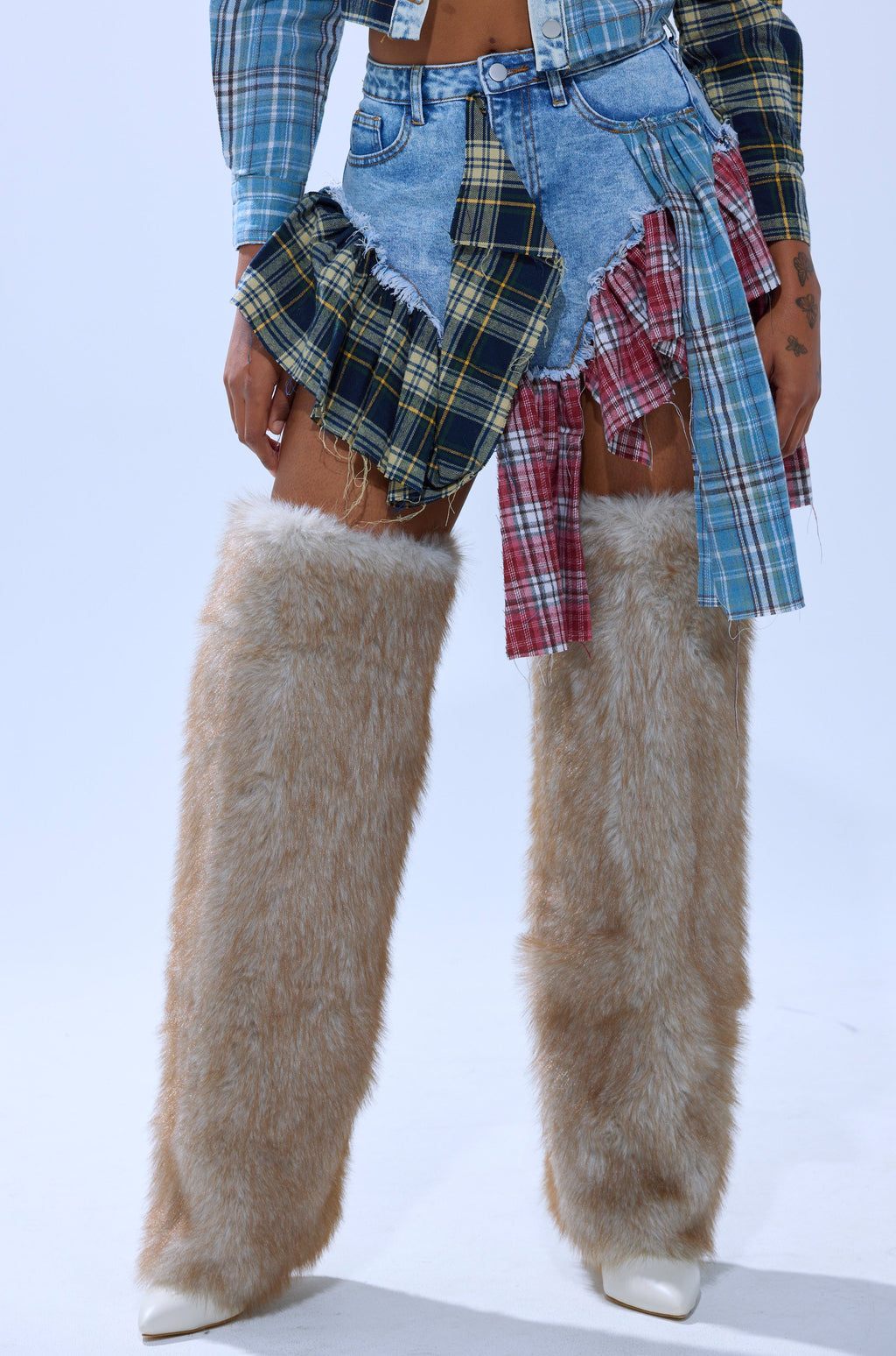 AUTUMN VIBES PLAID MINI SKIRT