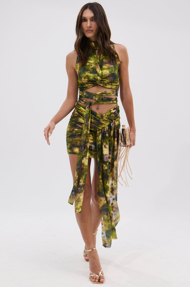 SEXY CAN I MOCKNECK BLOUSE WITH CUTOUT