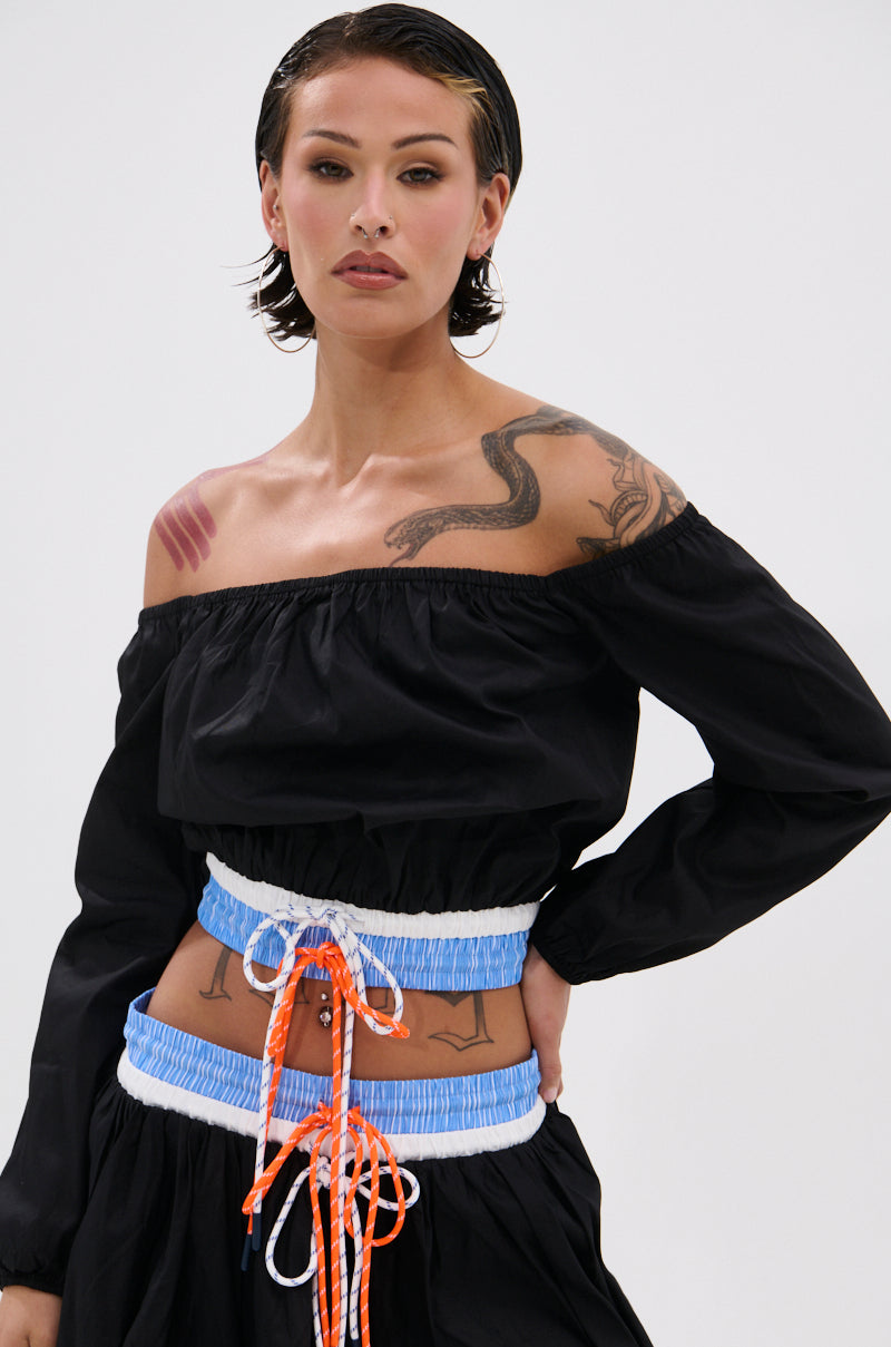 LET IT GO OFF THE SHOULDER BLOUSE