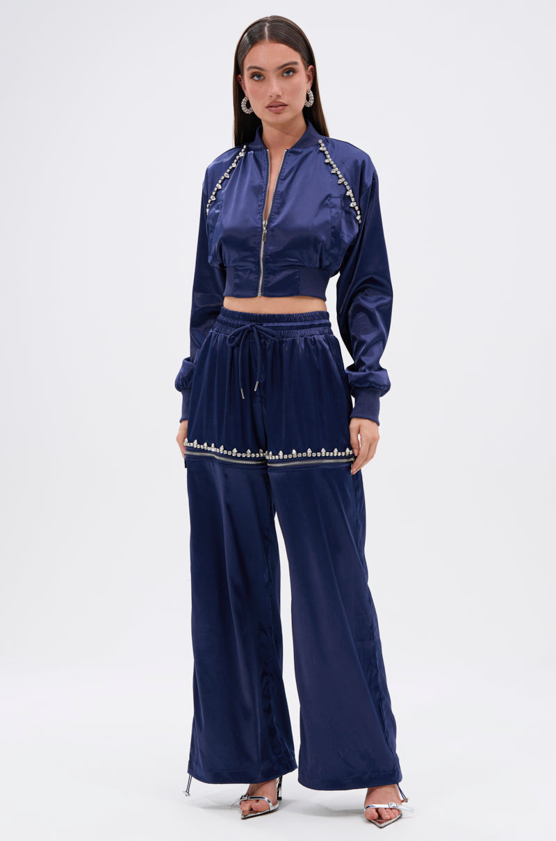 CALL BACK SATIN BOMBER