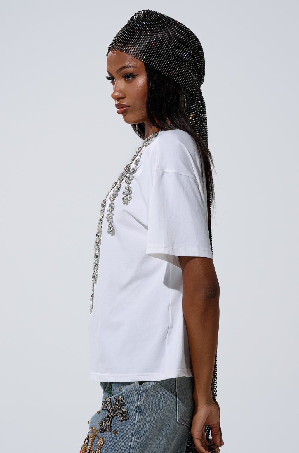 TOO DEEP RHINESTONE TEE