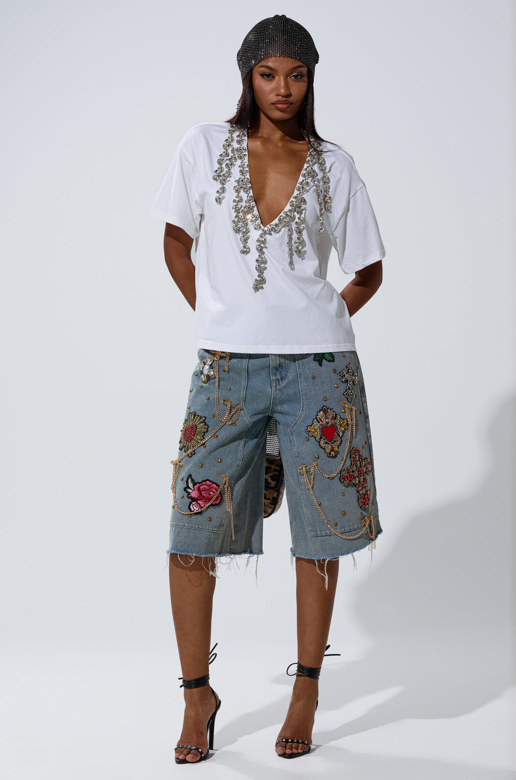 TOO DEEP RHINESTONE TEE