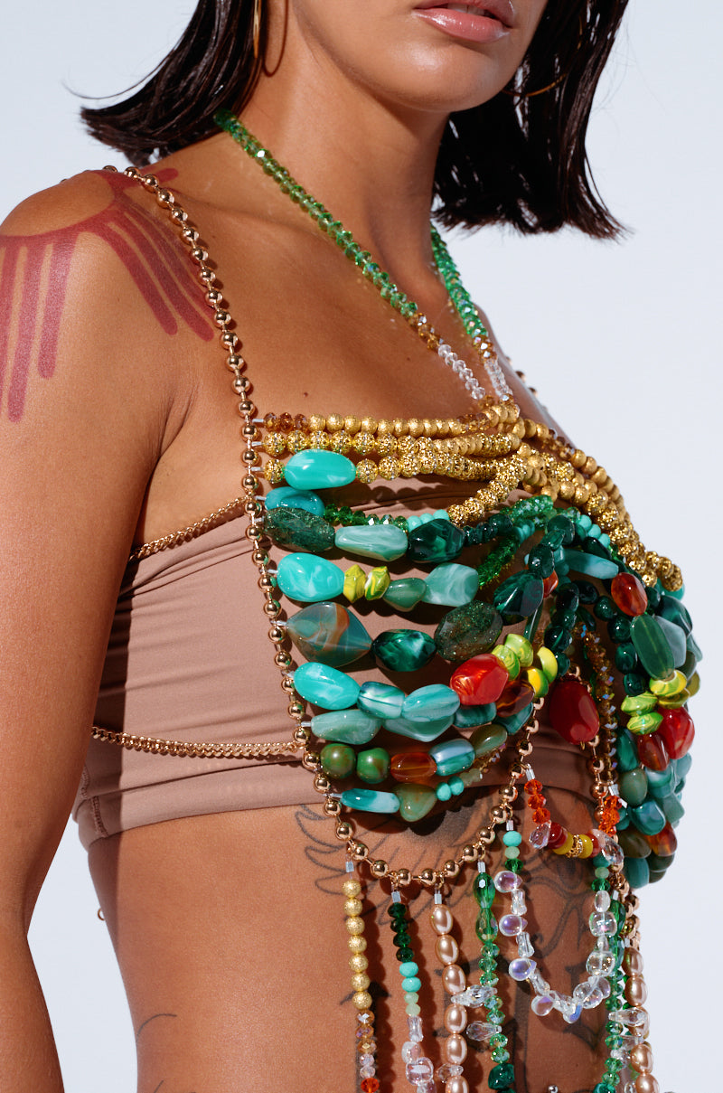 DON'T STOP MOVING BEADED TOP