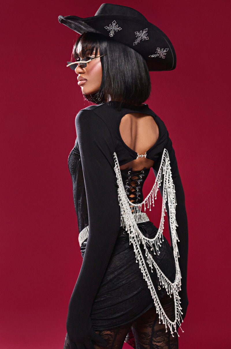 FOR THE MET GLOVE BOLERO