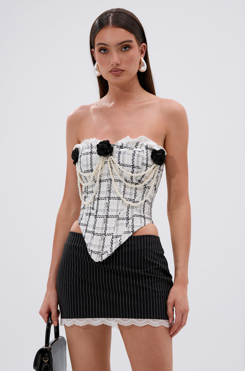 HEAVEN SENT TWEED CORSET