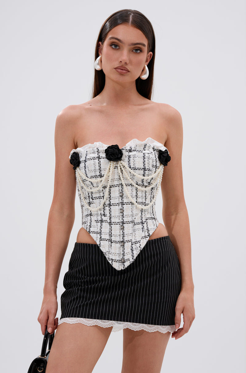 HEAVEN SENT TWEED CORSET