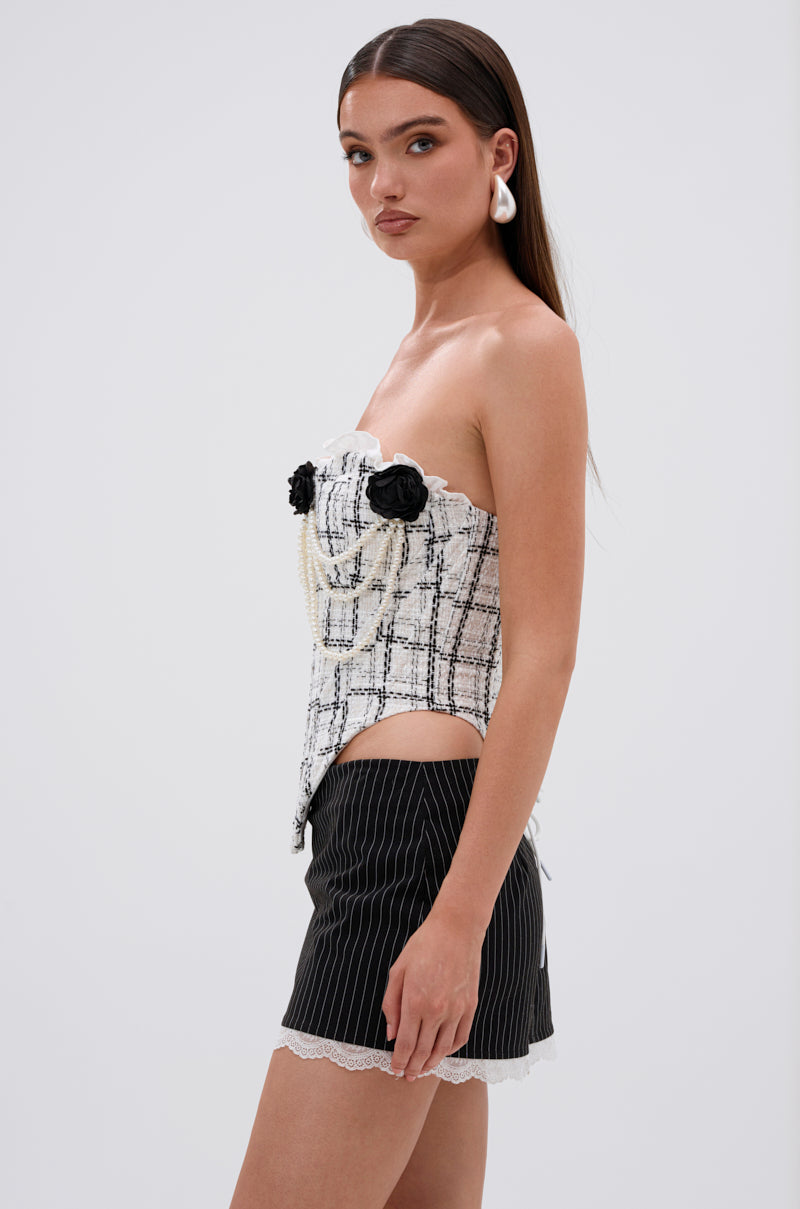 HEAVEN SENT TWEED CORSET