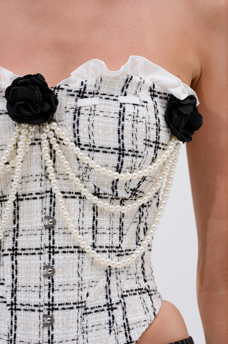 HEAVEN SENT TWEED CORSET