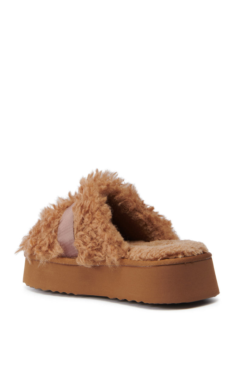 AZALEA WANG ZUNI BROWN SHERPA CLOG