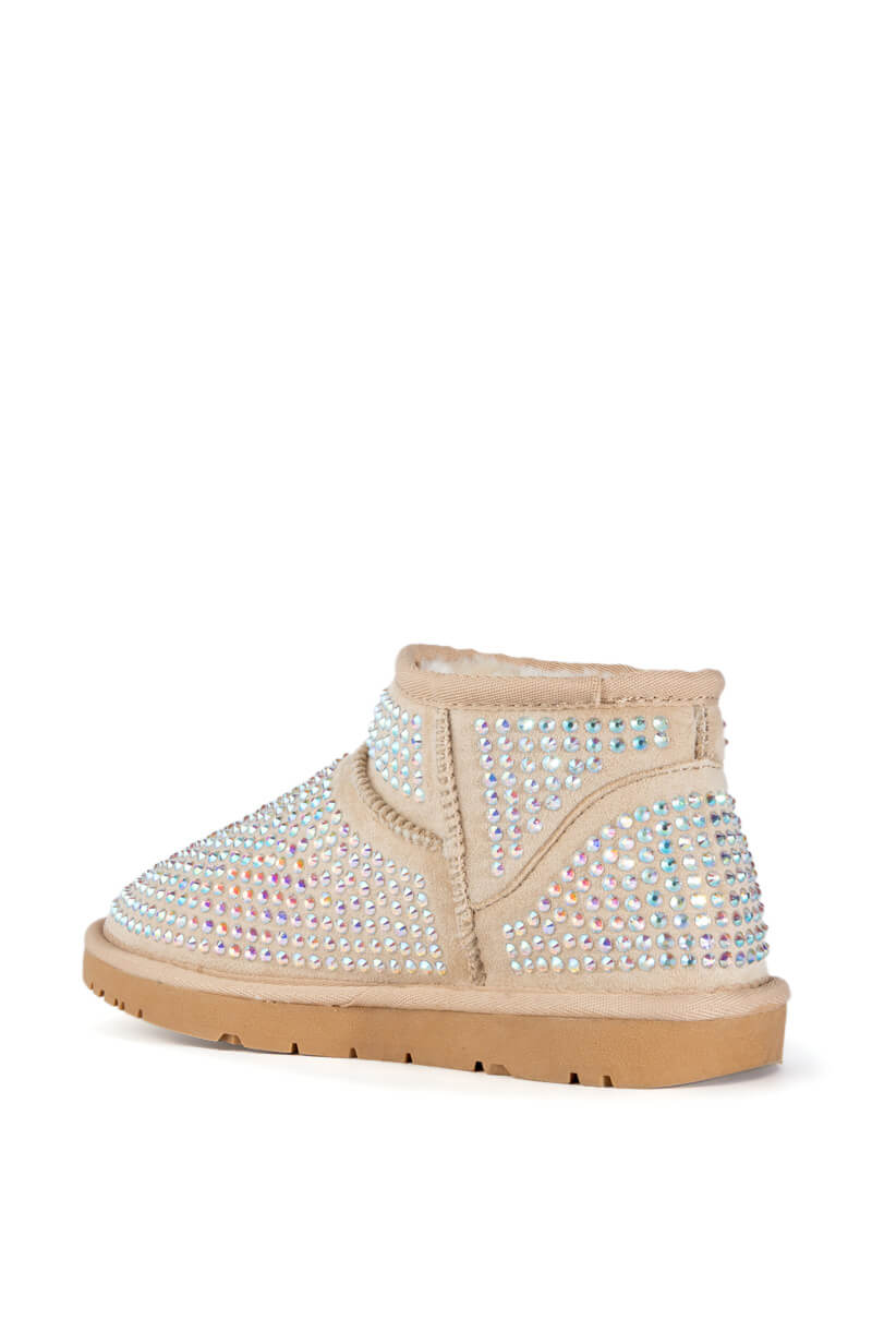 AKIRA FAIRYSTALE BLING BOOTIE IN NUDE
