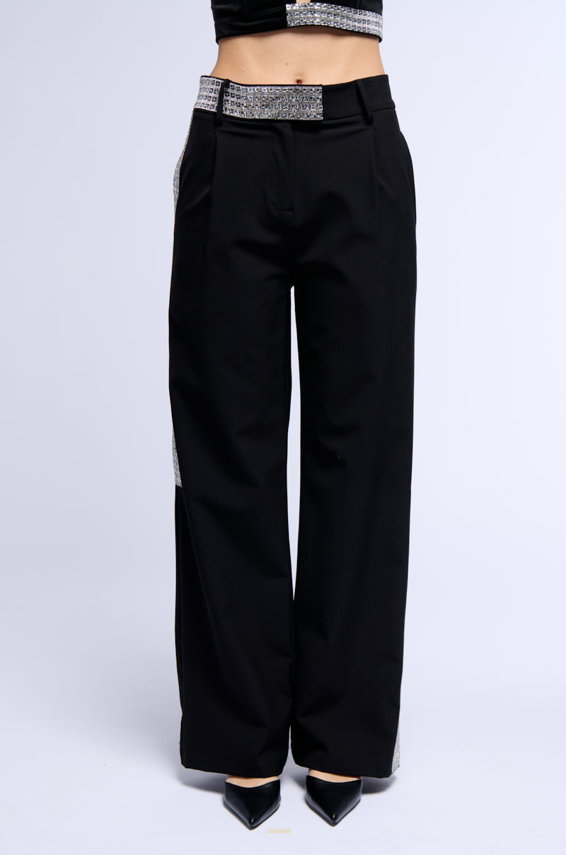 ALL NIGHT DREAM WOVEN WIDE LEG TROUSER