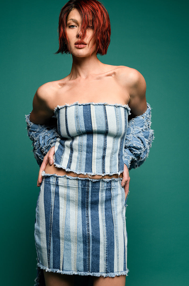 ALL THINGS DENIM MINI SKIRT