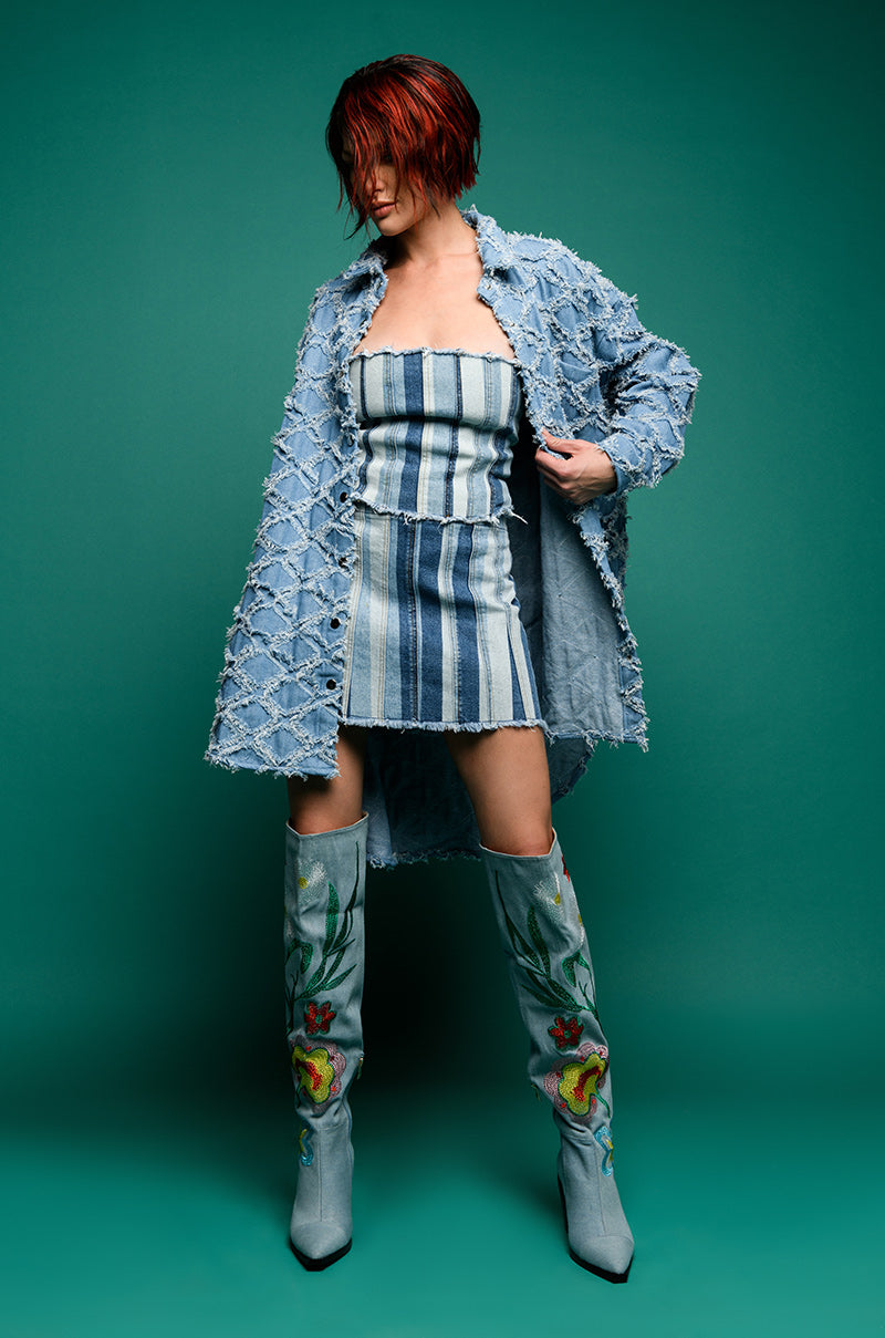 ALL THINGS DENIM MINI SKIRT