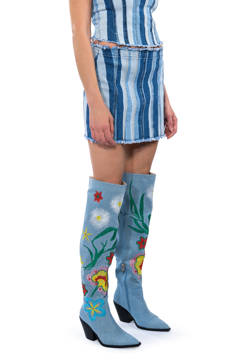 ALL THINGS DENIM MINI SKIRT