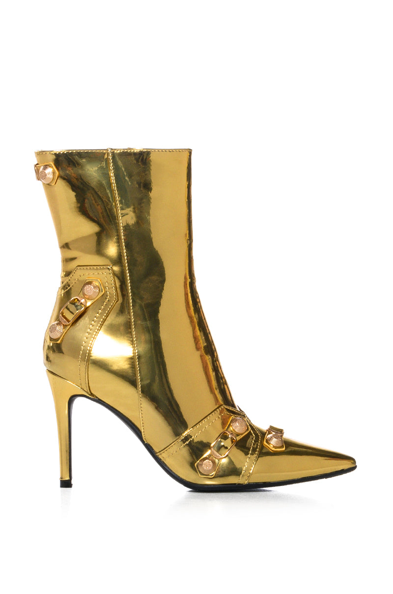 AZALEA WANG BROOKLYN GOLD BOOTIE