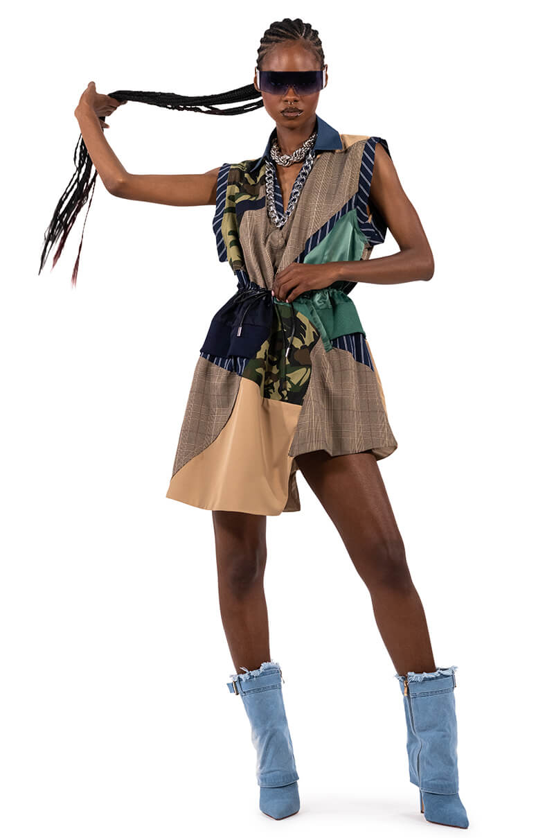 AZALEA WANG KOURT DENIM STILETTO BOOTIE