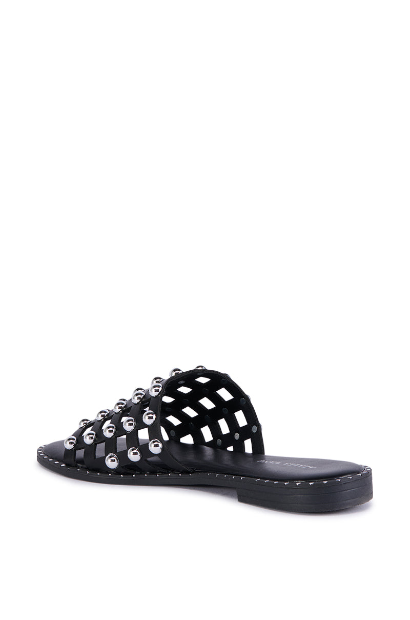 AZALEA WANG DOWE CAGED SANDAL IN BLACK