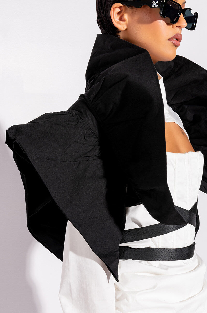 DION STATEMENT BOLERO SHRUG