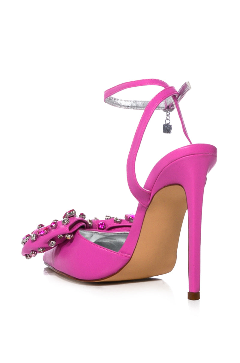 AZALEA WANG ELIZA EMBELLISHED PUMP IN FUCHSIA