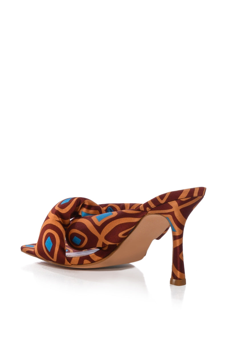 AZALEA WANG GALEN PATTERN DESIGN SANDAL IN MULTI