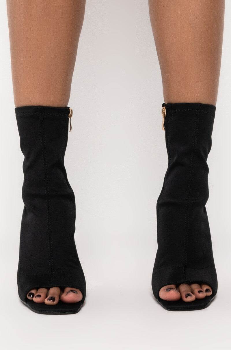 AZALEA WANG GOT ME IN THE MOOD STILETTO BOOTIE IN BLACK