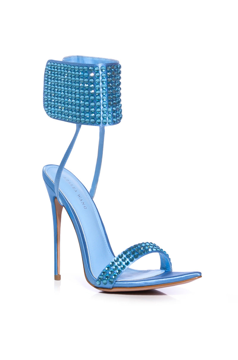 AZALEA WANG GRIFFON EMBELLISHED STILETTO SANDAL