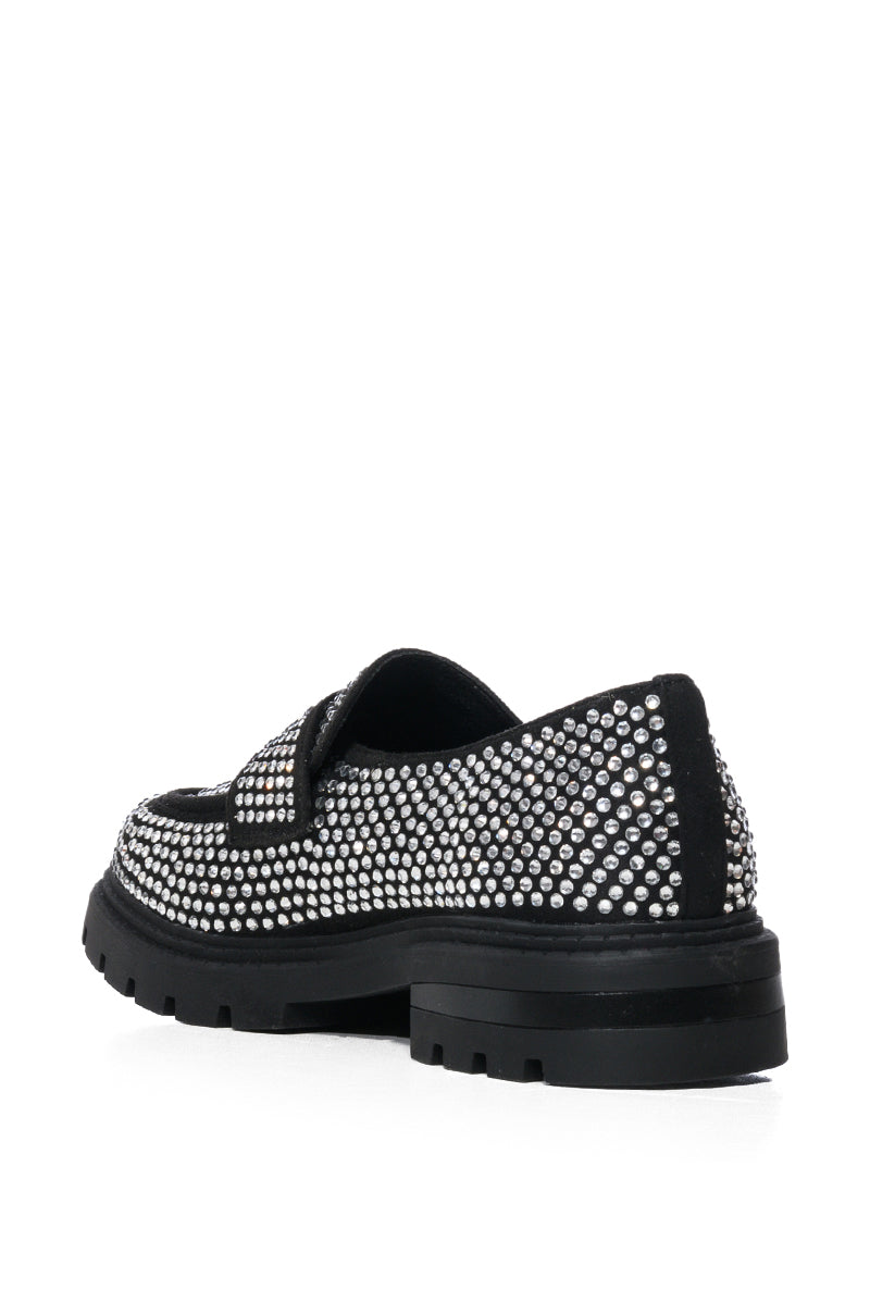 AZALEA WANG HEMMY EMBELLISHED LOAFER