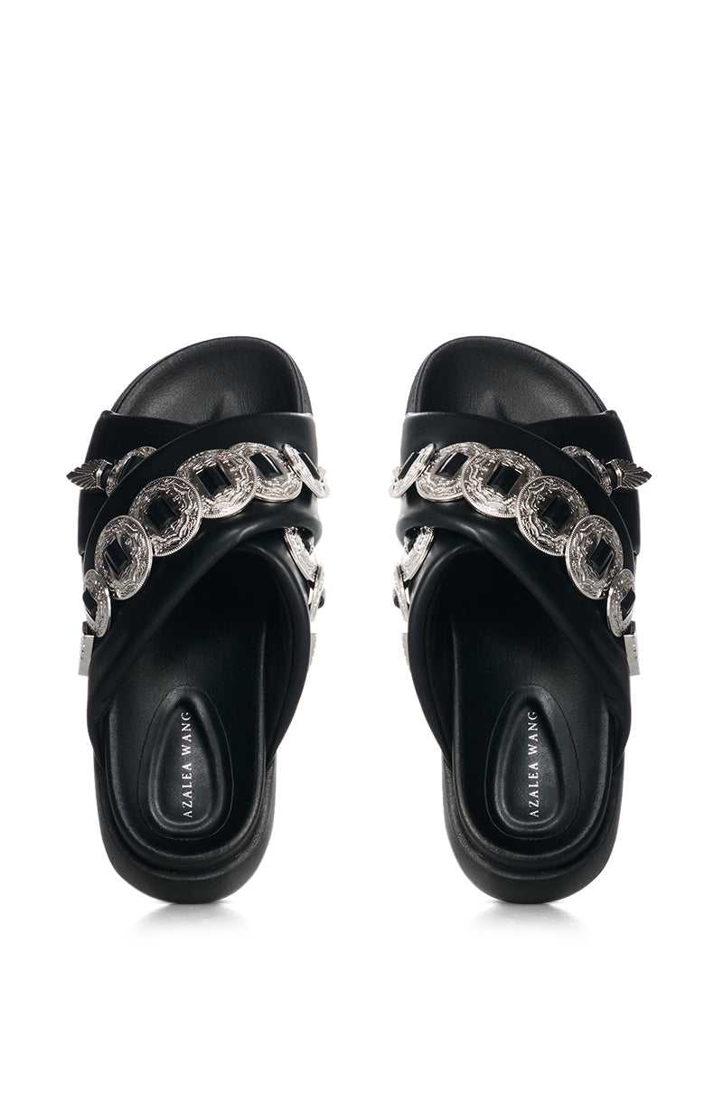 AZALEA WANG HUEY BLACK SANDAL