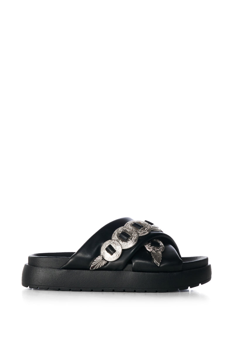 AZALEA WANG HUEY BLACK SANDAL