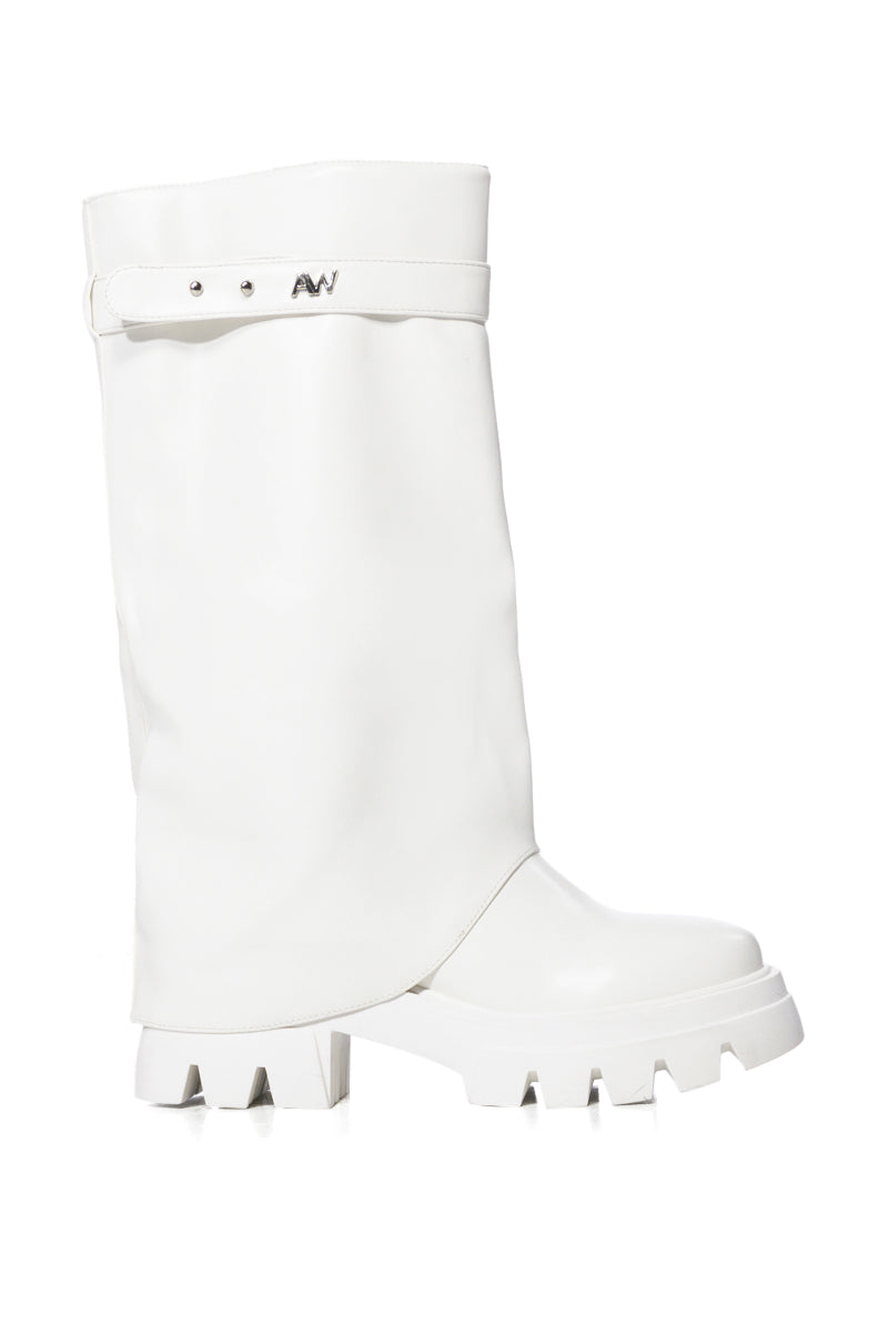 AZALEA WANG JET WHITE BOOT